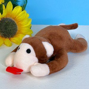 Midwood Brands Monkey Pacifier Holder Clip 8" Plush‎ Stuffed Animal Toy